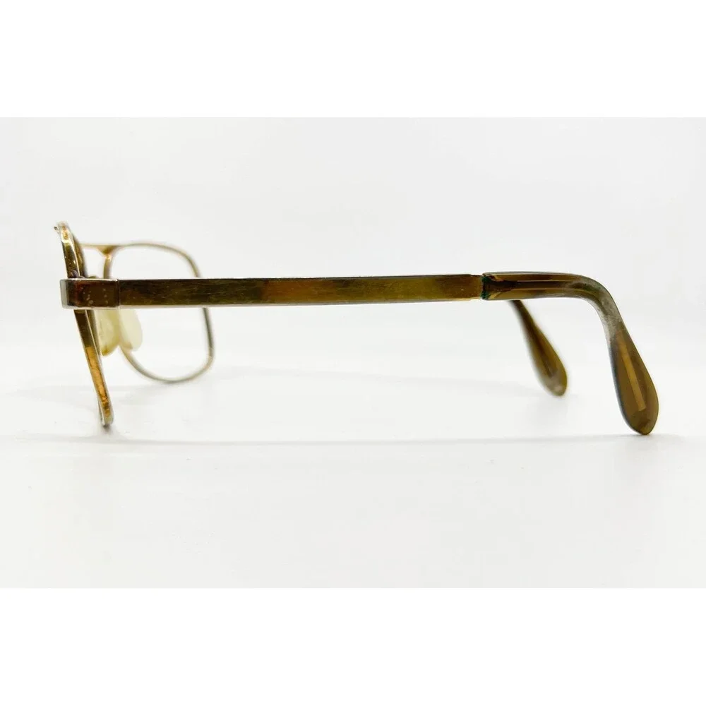 Univis Eyeglasses Frames Mens Gold Vintage Aviator 145mm